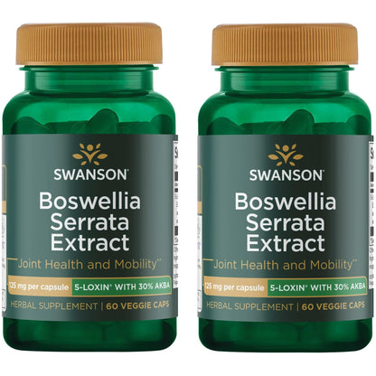 Swanson Boswellia Serrata Extract 125 mg – 60 Veg Caps (2-Pack)