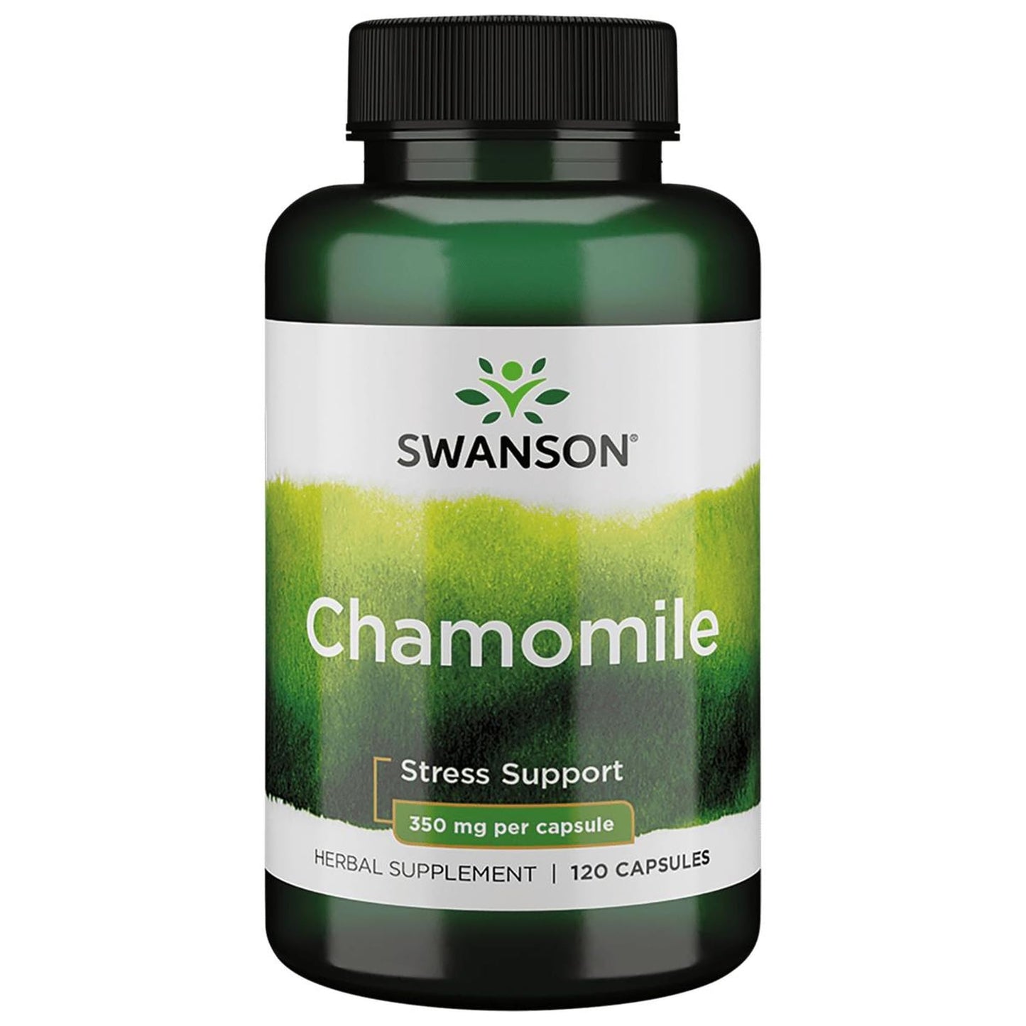 Swanson Chamomile Stress Support - German Chamomile - 120 Capsules