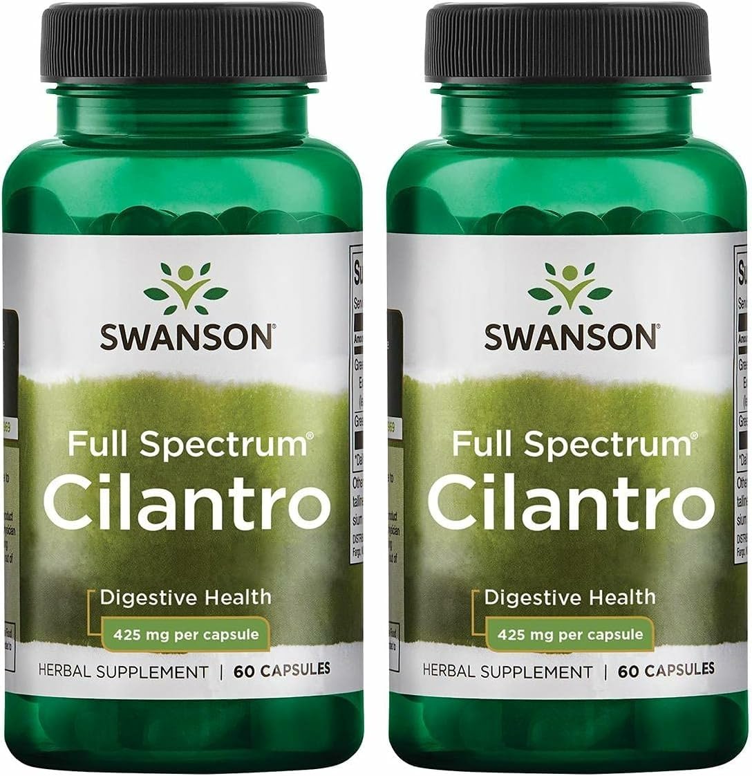 Swanson Cilantro (Coriander) 425 mg 60 Caps Premium - (2 Pack) | Swanson Health