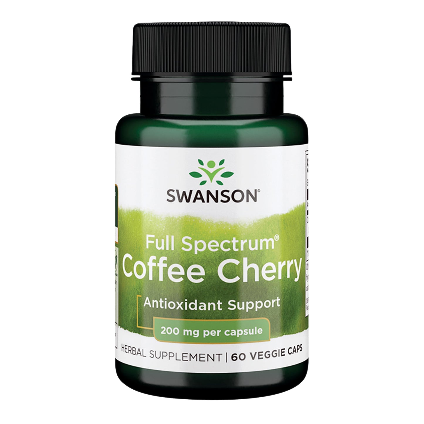 Swanson Full-Spectrum Coffee Cherry - Immune Support & Phytonutrients | 60 Veggie Capsules, 200 mg