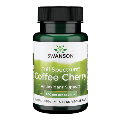 Swanson Full-Spectrum Coffee Cherry - Immune Support & Phytonutrients | 60 Veggie Capsules, 200 mg