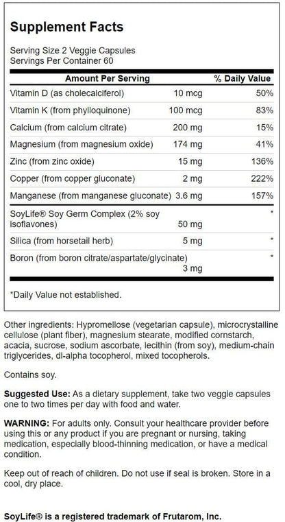 Swanson COND Bone Essentials 120 Veg Cap | Bone Health Supplement