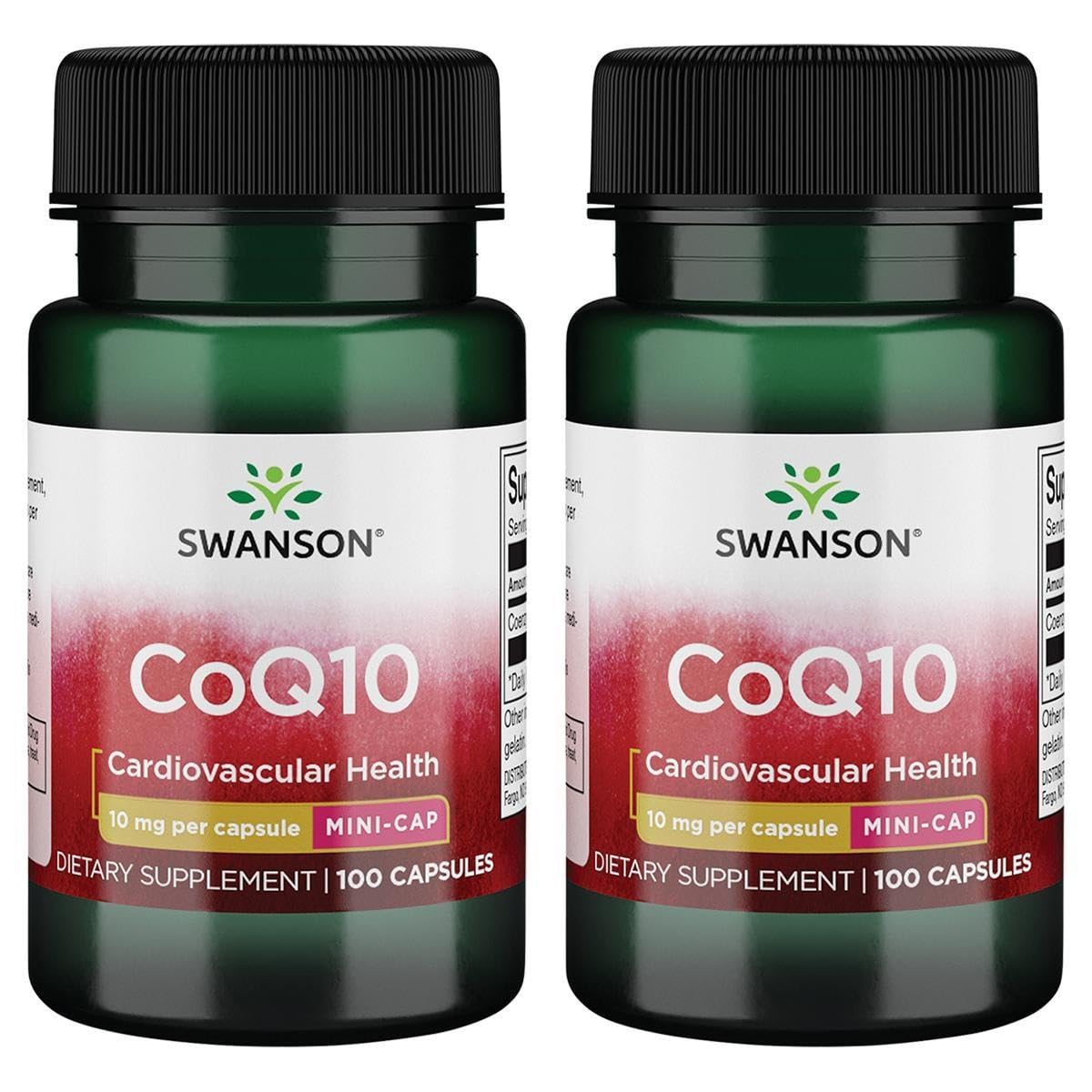 Swanson CoQ10 Mini Cap 10 mg 100 Caps (2 Pack)