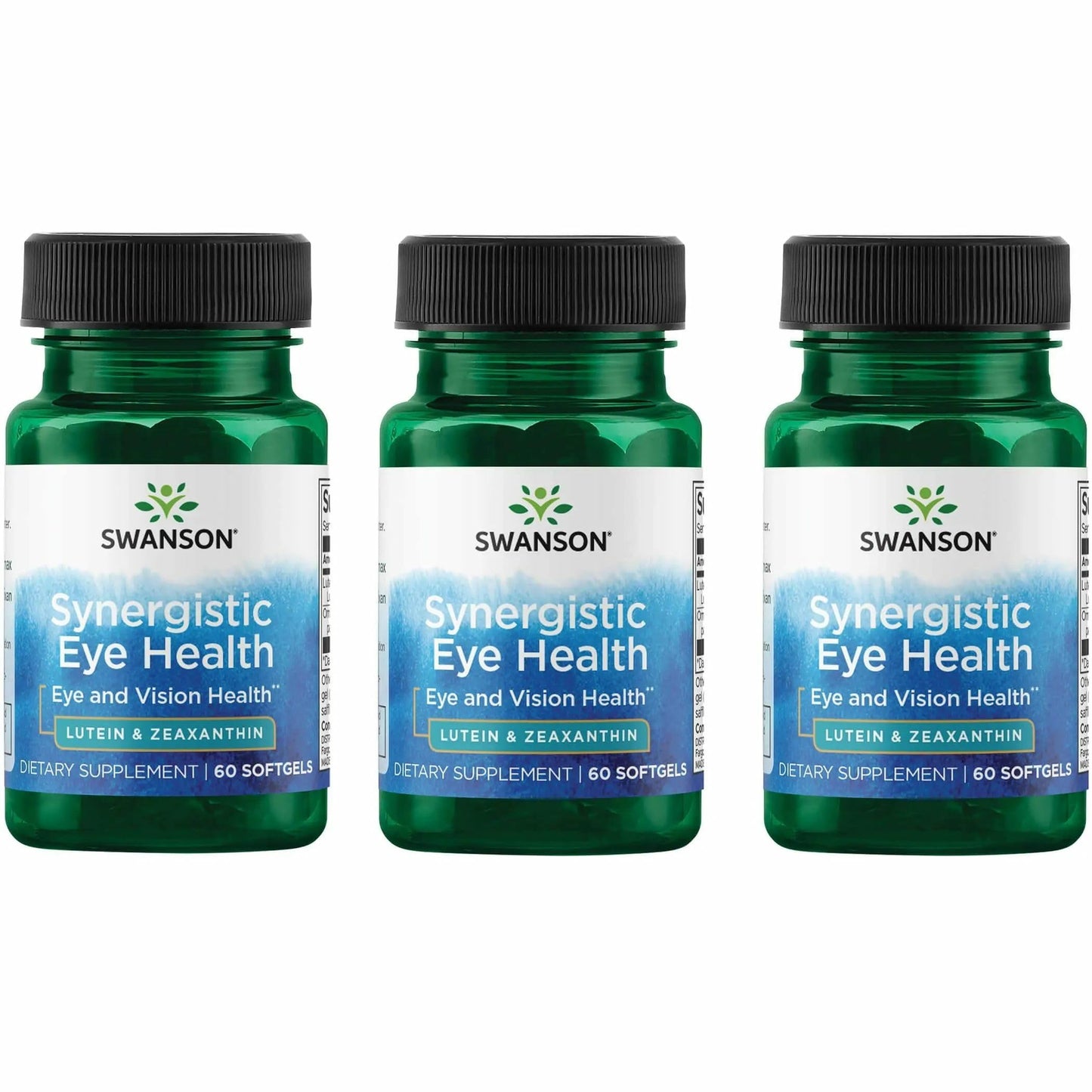 Swanson Lutein & Zeaxanthin Synergistic Eye Health – 60 Softgels (3 Pack)