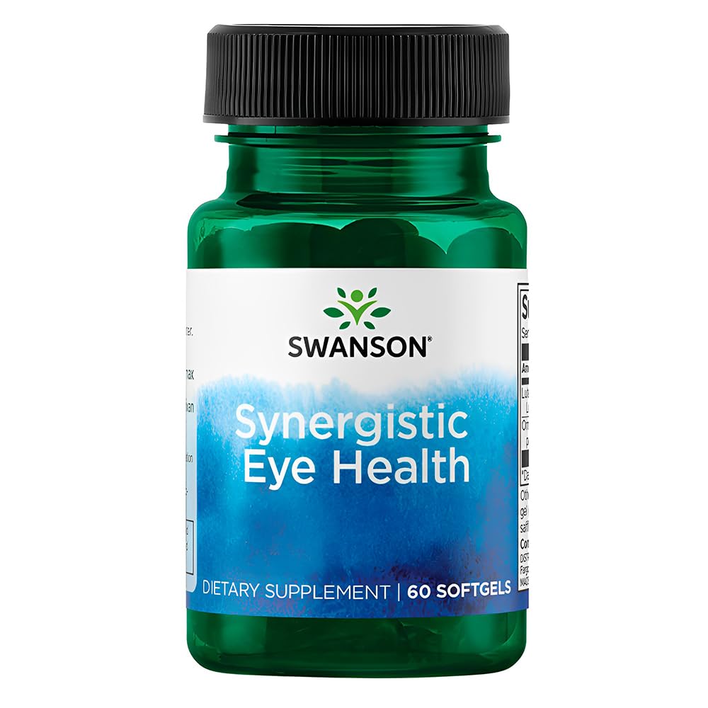 Swanson Lutein & Zeaxanthin Synergistic Eye Health – 60 Softgels (3 Pack)