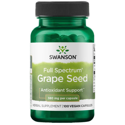Swanson Grape Seed OPCs 380 mg - Heart Health & Antioxidant Support, 100 Capsules