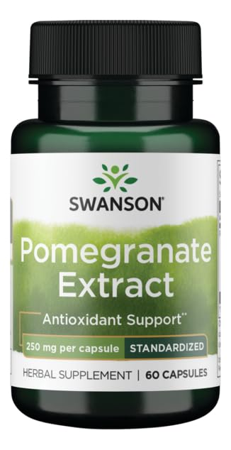 Swanson HRB Pomegranate Extract 250 mg Standardized 7% Ellagic Acid - 60 Capsules
