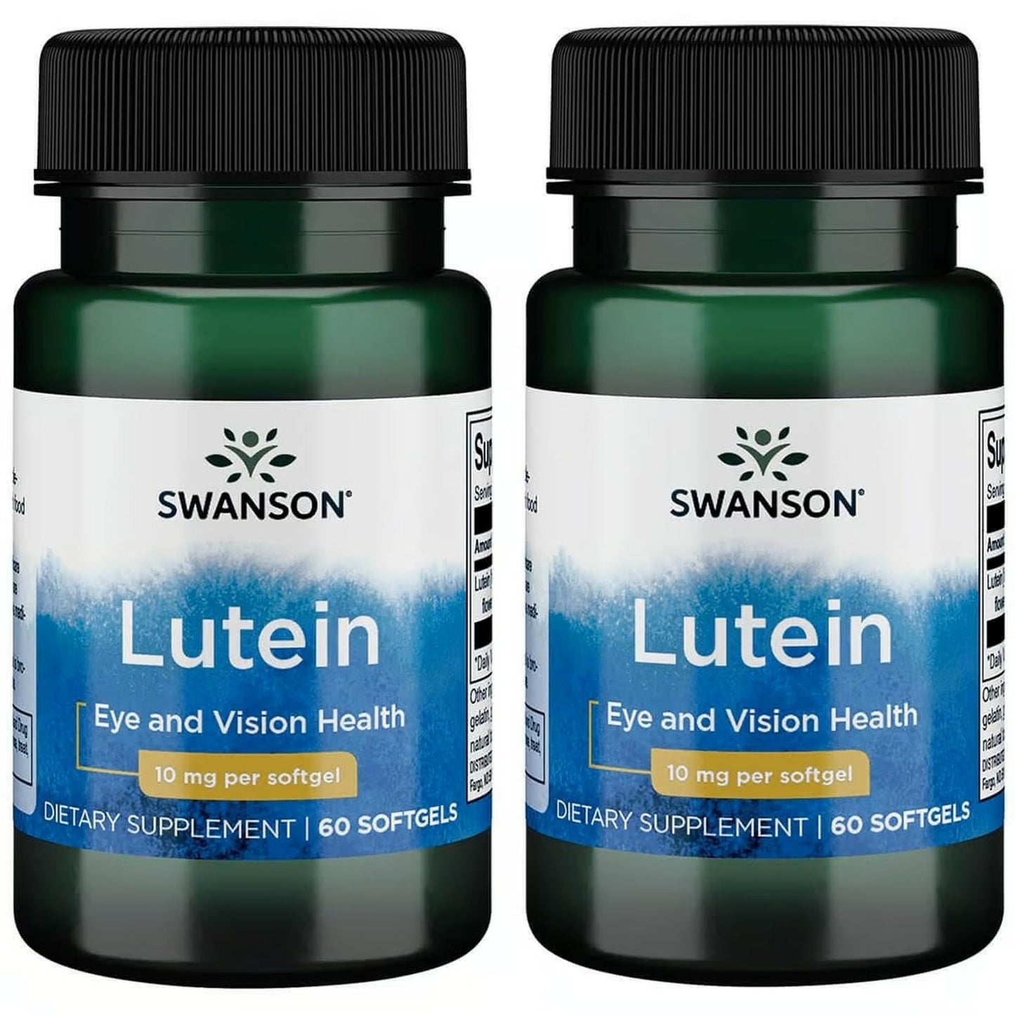 Swanson Lutein 10 mg 60 Sgels (2 Pack) | Vision Support