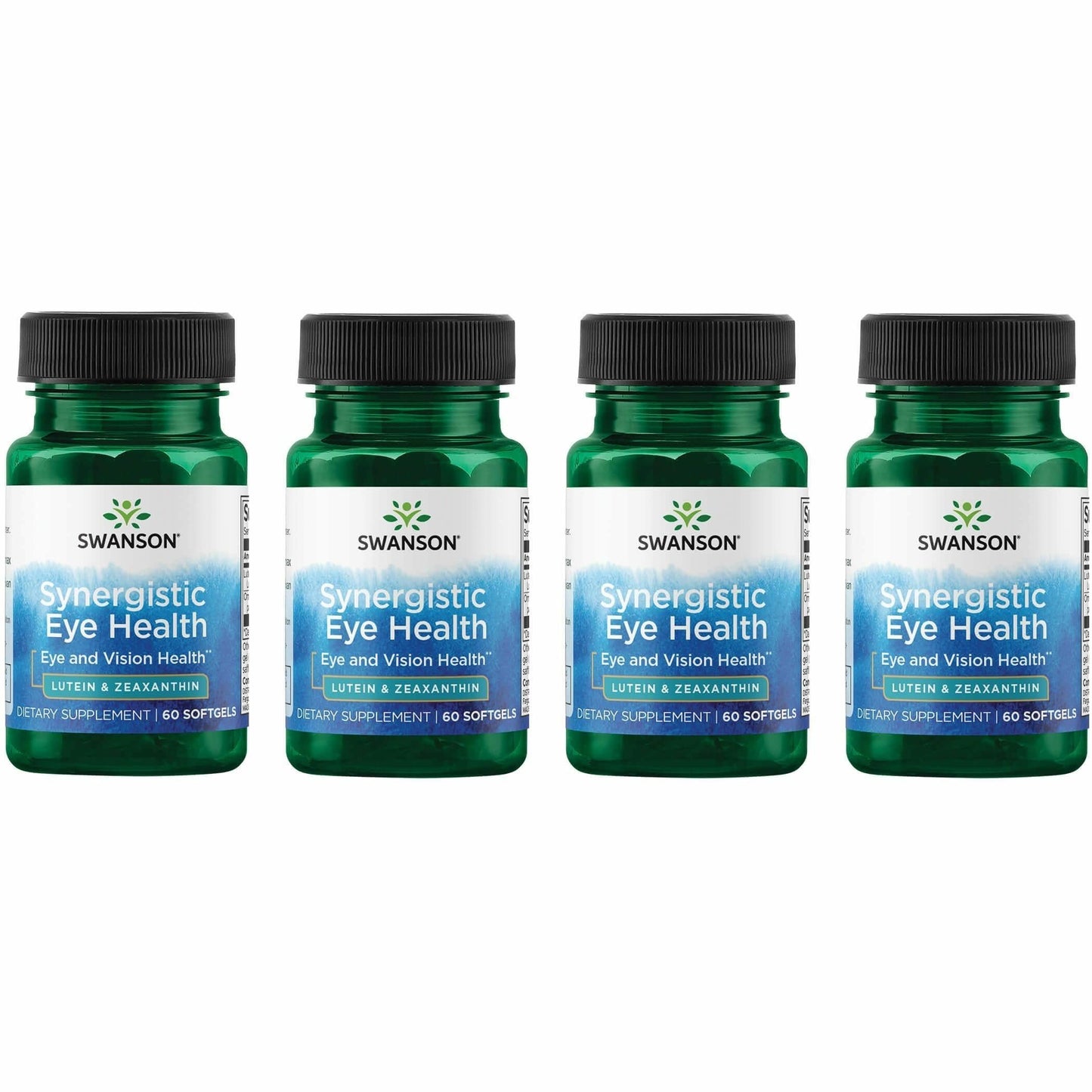 Swanson Lutein & Zeaxanthin Synergistic Eye Health – 60 Softgels (4 Pack)