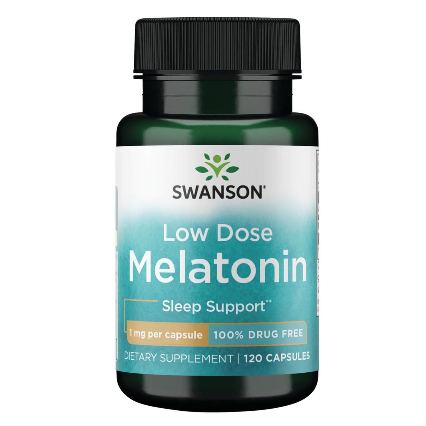 Swanson Melatonin 1mg - Sleep & Relaxation - 120 Capsules