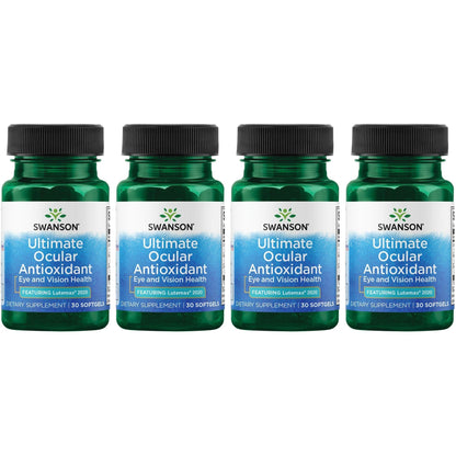 Swanson Ultimate Ocular Antioxidant with Lutemax 2020 – 30 Softgels (4 Pack)