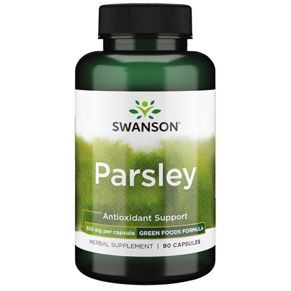 Swanson Parsley 650 mg - 90 Capsules | Parsley Herbal Supplement