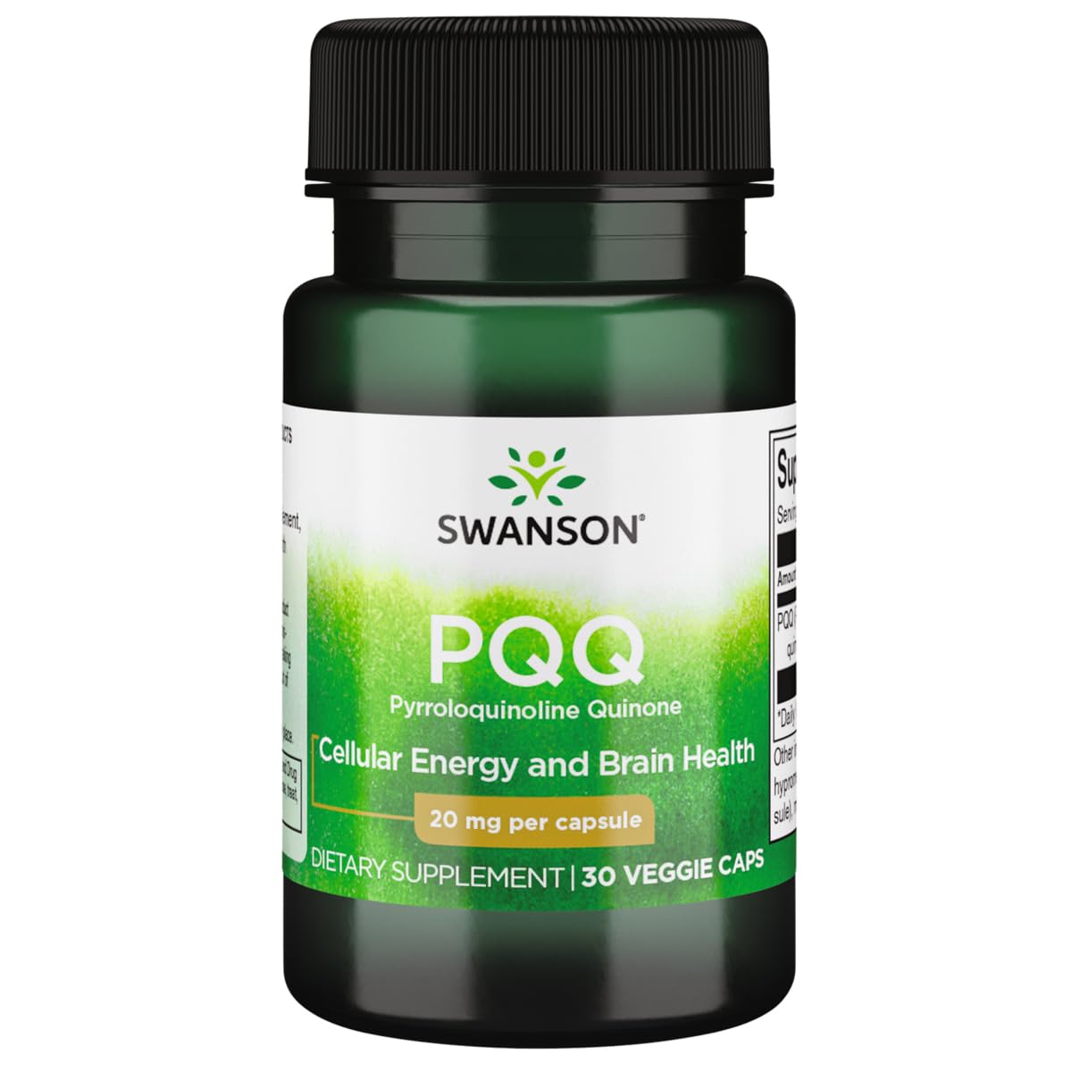 Swanson PQQ 20 mg - 30 Veg Capsules | Pyrroloquinoline Quinone