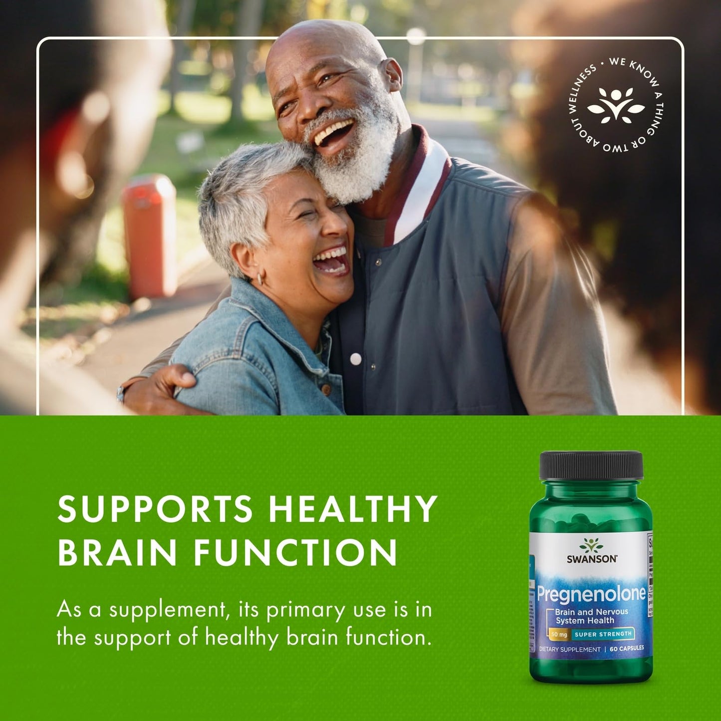 Swanson Pregnenolone - Super Strength 50 mg, 60 Caps (2 Pack)