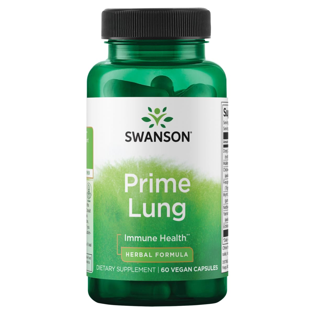 Swanson Prime Lung 60 Veg Caps | Vegetarian Lung Health Supplement