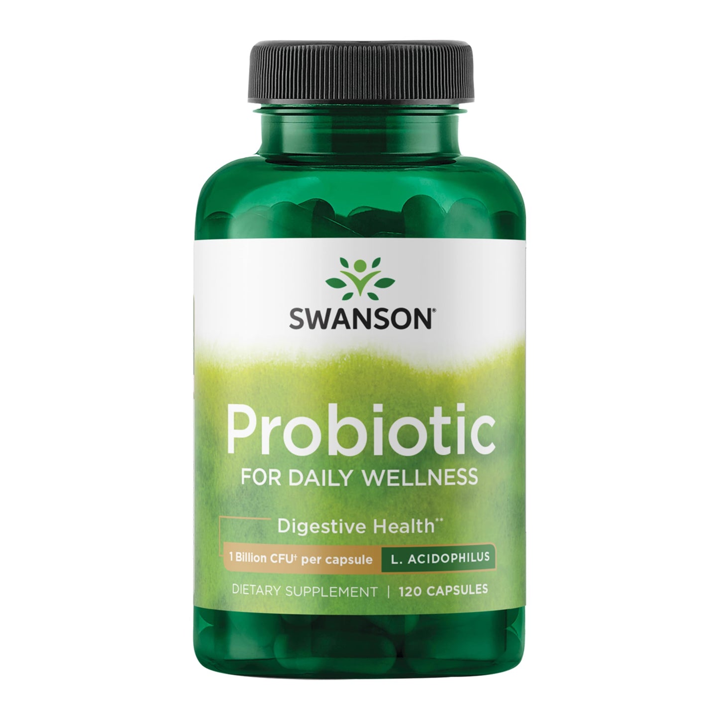 Swanson Probiotic - 1B CFU Capsule for Digestive Health | 120 Capsules