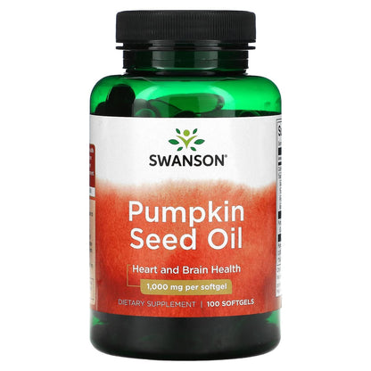Swanson Pumpkin Seed Oil 1000 mg - 100 Softgels