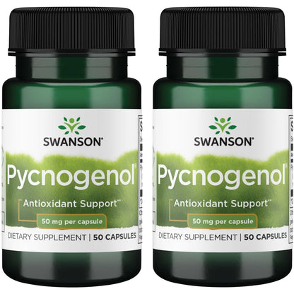 Swanson Pycnogenol 50 mg 50 Caps (2 Pack) – Joint & Brain Support