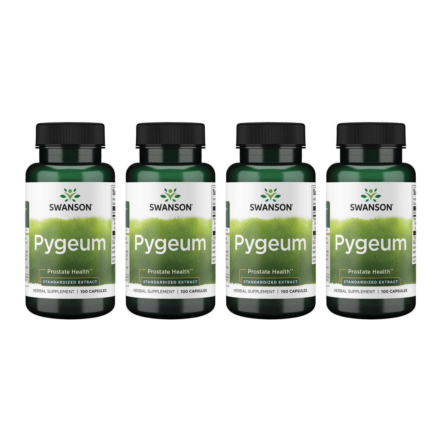 Swanson Pygeum - Prostate Health, Bladder & Urinary Support (4 Pack, 125 mg, 100 Capsules)