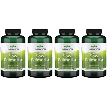 Swanson Saw Palmetto - Prostate Support & Urinary Health (540 mg, 250 capsules) 4 Pack