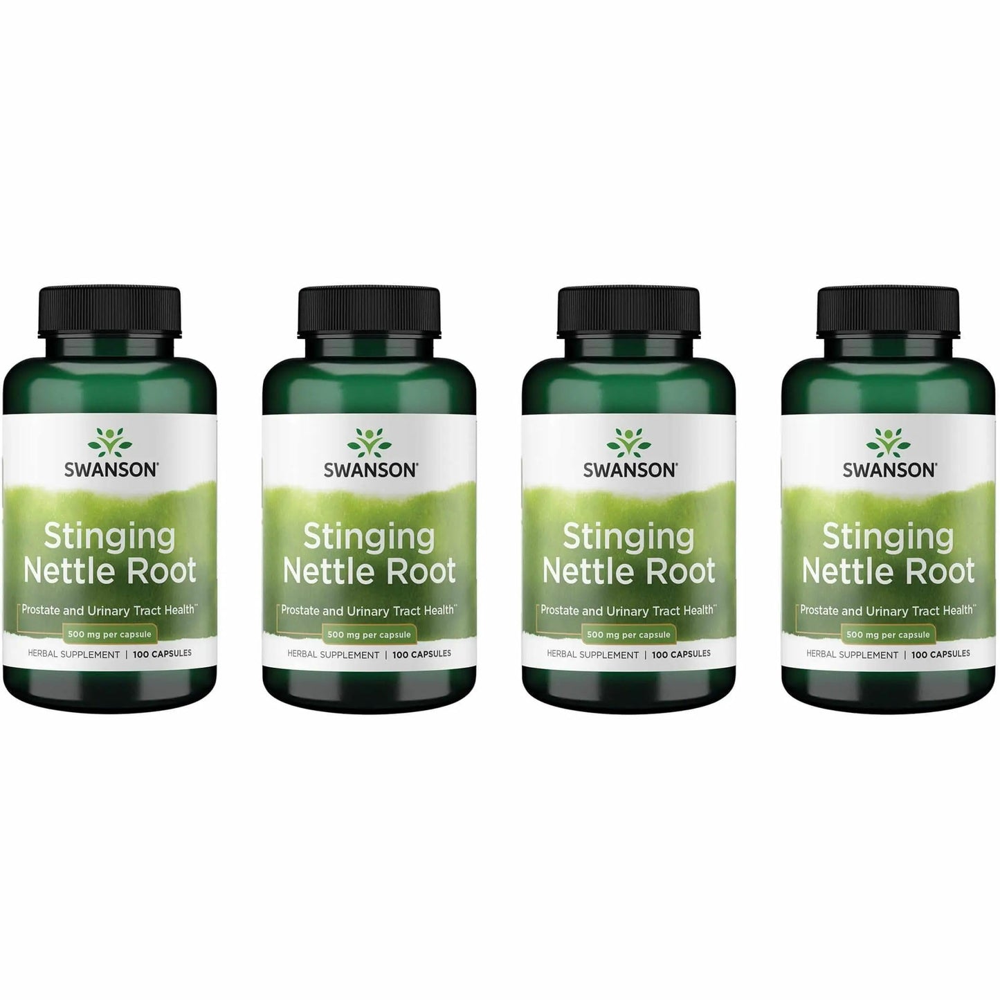 Stinging Nettle Root 500mg Capsules - Swanson (100 Caps) 4 Pack