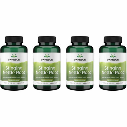 Stinging Nettle Root 500mg Capsules - Swanson (100 Caps) 4 Pack