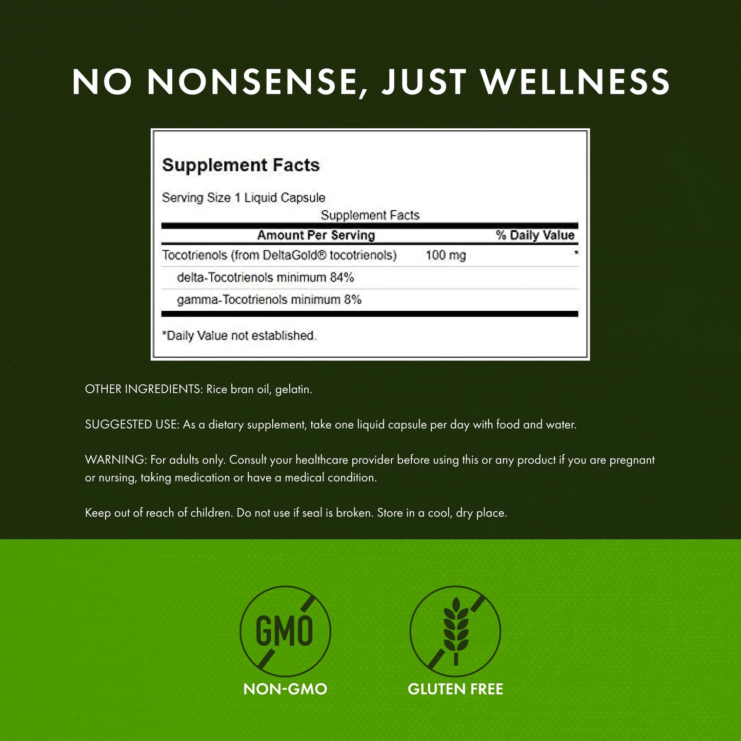 Swanson Double Strength Tocotrienols – Antioxidant Supplement | 60 Liquid Capsules, 100 mg Each (3 Pack)