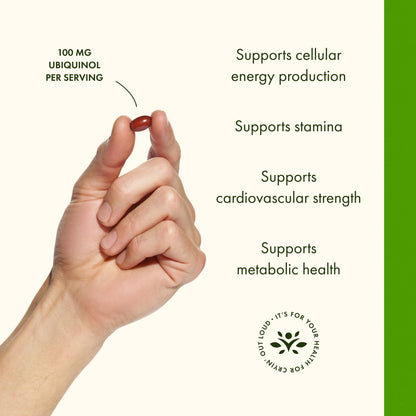 Swanson Ubiquinol 100 mg – 120 Softgels | CoQ10 Supplement