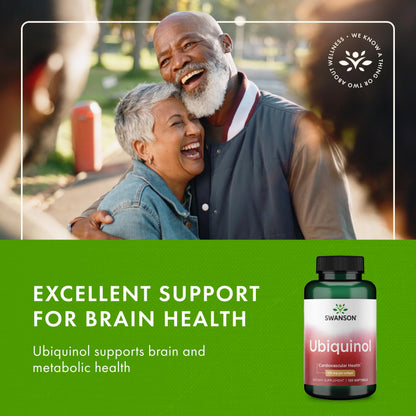 Swanson Ubiquinol 100 mg – 120 Softgels | CoQ10 Supplement