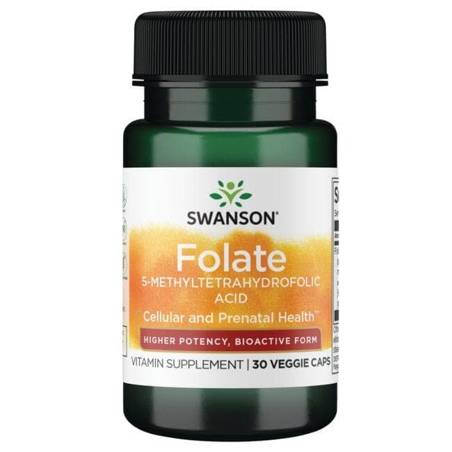 Swanson ULT FOLATE 1,360MCG DFE – 30 Vegan Caps