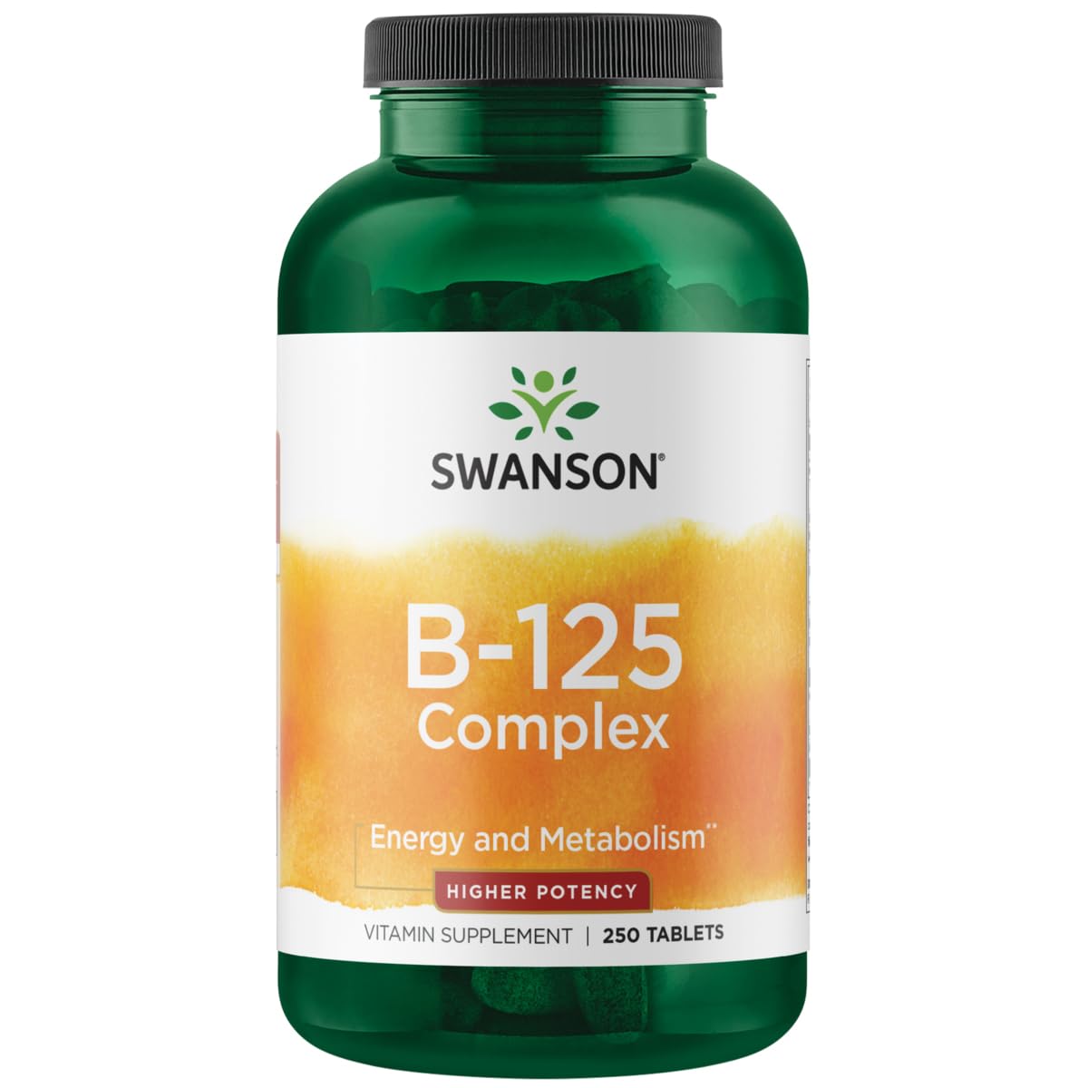 Swanson Vitamin B-125 Complex 250 Tabs - Supports Nervous System & Mood
