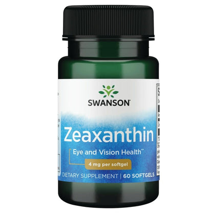 Swanson Zeaxanthin 4 mg 60 Sgels | Eye Health Supplement