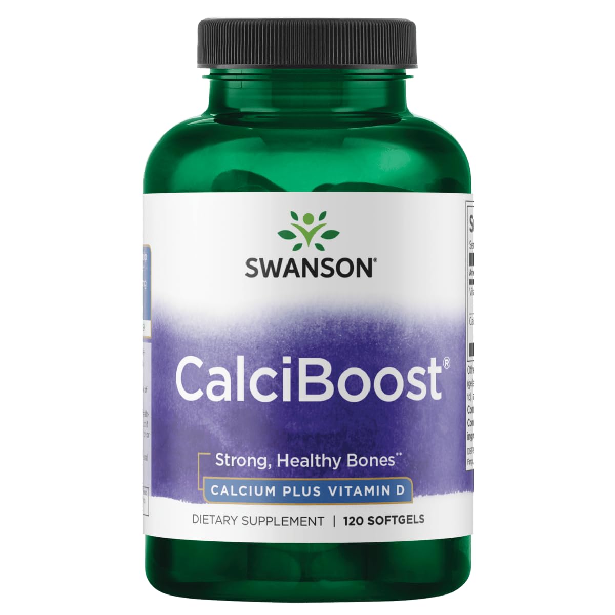 Swanson CALCIBOOST 120 SGELS – Calcium + Vitamin D Softgels