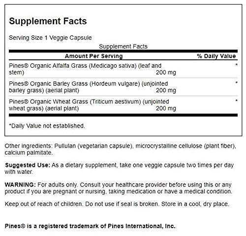 Swanson Greens Green Energy Blend 60 Veg Cap - Non-Stimulant Vegan Energy