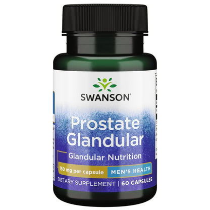 Swanson Raw Prostate Glandular 150 mg - 60 Capsules | Prostate Support