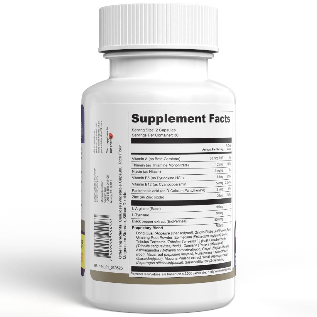 Swiss Activa+ Labs Hormone Balance and Hormone Support for Women | Supplements with Maca, Ashwagandha, Ginseng & B Vitamins | Cortisol Supplements for Women | Energy, Mood & Wellness– 60 Days Supply