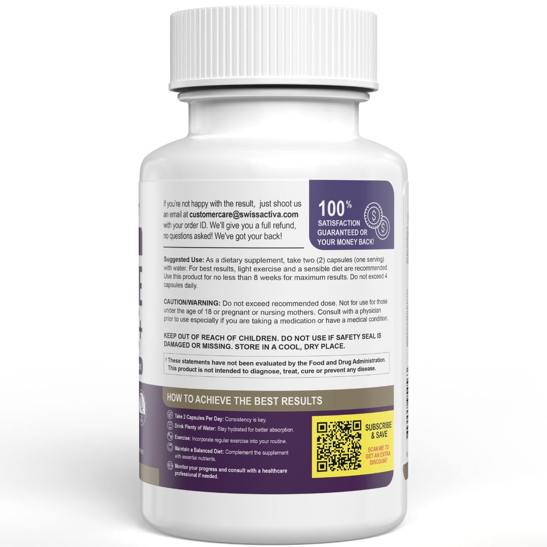 Swiss Activa+ Labs Hormone Balance and Hormone Support for Women | Supplements with Maca, Ashwagandha, Ginseng & B Vitamins | Cortisol Supplements for Women | Energy, Mood & Wellness– 60 Days Supply