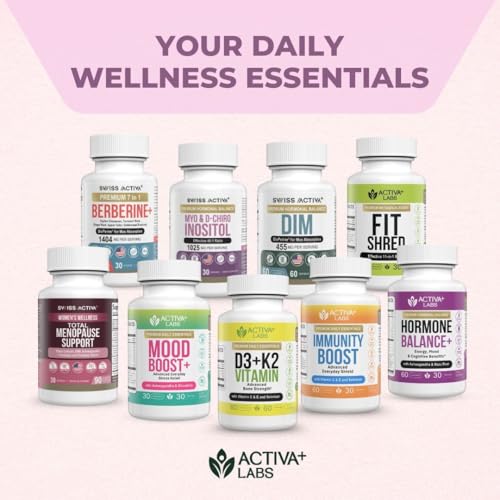 Swiss Activa+ Labs Hormone Balance and Hormone Support for Women | Supplements with Maca, Ashwagandha, Ginseng & B Vitamins | Cortisol Supplements for Women | Energy, Mood & Wellness– 60 Days Supply