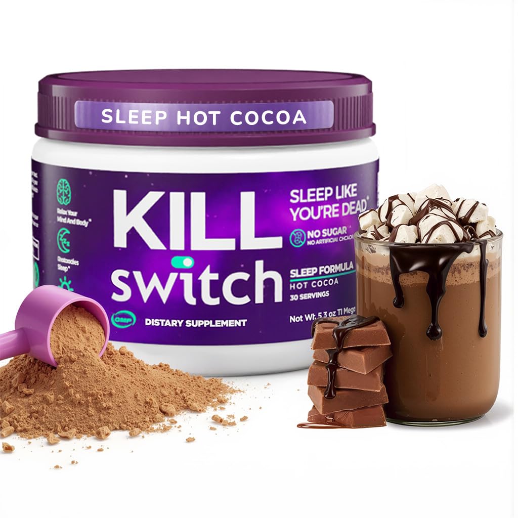 Switch Killswitch Sleep Aid: Sugar-Free Magnesium Cocoa for Restful Nights | 30 Servings