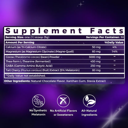 Switch Killswitch Sleep Aid: Sugar-Free Magnesium Cocoa for Restful Nights | 30 Servings