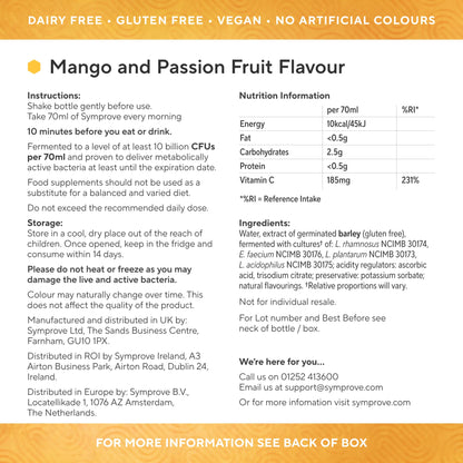 Symprove Mango & Passionfruit, 2 Litre – Probiotic Drink