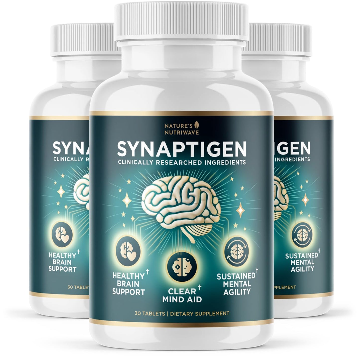 Synaptigen – Natural Probiotic & Inulin Supplement for Daily Wellness | Made in USA, Non-GMO, 30 Tablets