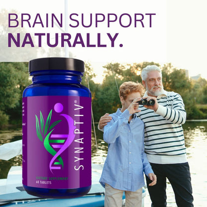 Youngevity Synaptiv Brain Support 12-in-1 – Ginkgo, Huperzine, Bacopa, Quercetin + Antioxidant Vitamins – 60 Count (Pack of 2)