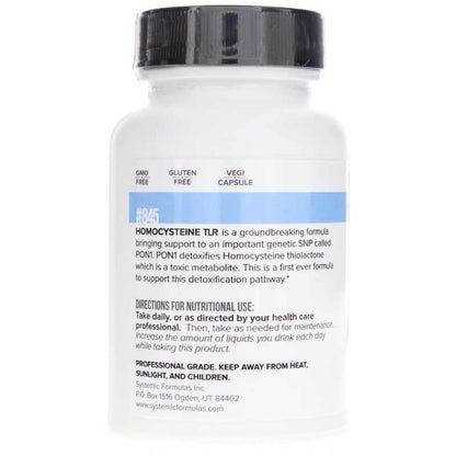 Systemic Formulas HomoCysteine TLR Redux Support – 60 Capsules | Biocell #845