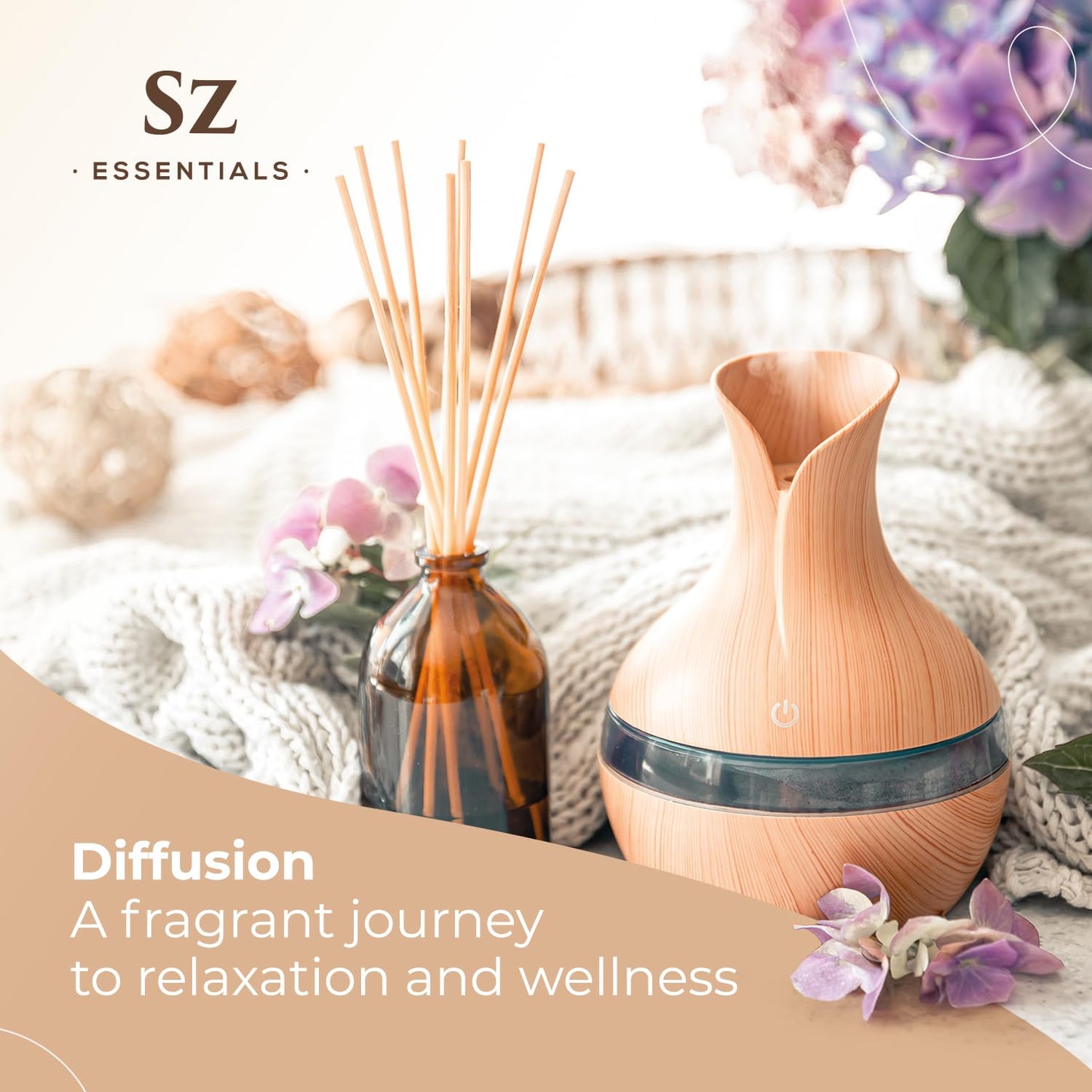 Sz Essentials Kashmir Lavender Essential Oil – 100% Pure & Undiluted (0.22 fl oz / 6.5 mL)