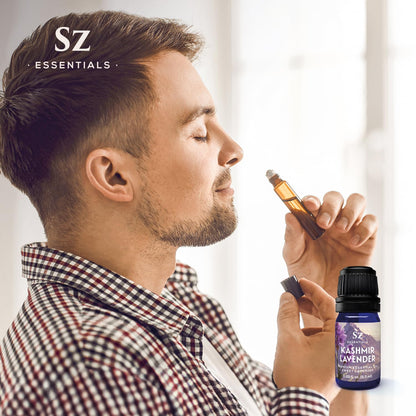 Sz Essentials Kashmir Lavender Essential Oil – 100% Pure & Undiluted (0.22 fl oz / 6.5 mL)