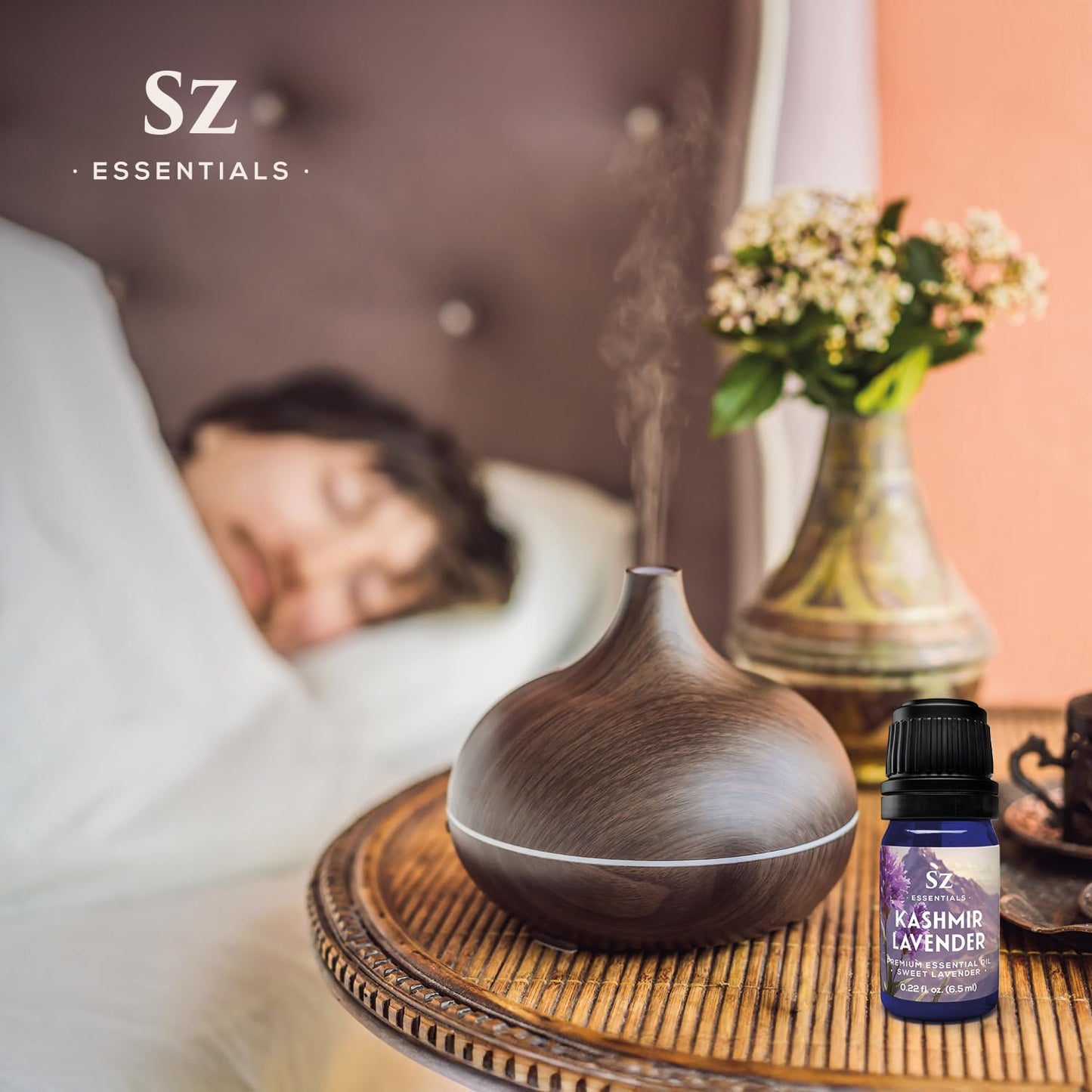 Sz Essentials Kashmir Lavender Essential Oil – 100% Pure & Undiluted (0.22 fl oz / 6.5 mL)