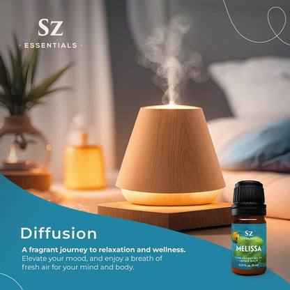 Melissa Essential Oil - 100% Pure & Undiluted (Lemon Balm) | SZ Essentials