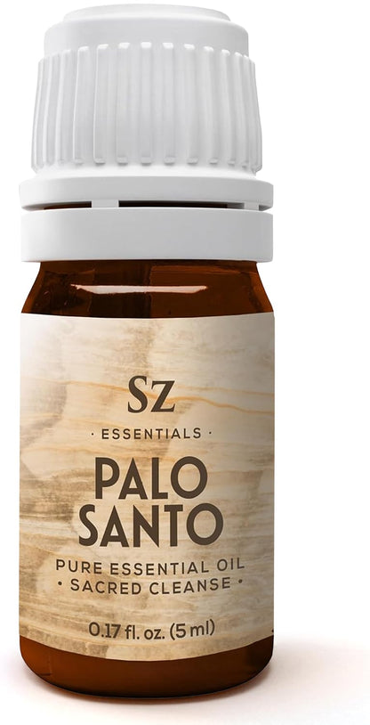 Sz Essentials Palo Santo Essential Oil – 100% Pure & Ethically Sourced (Peru, 5 mL)