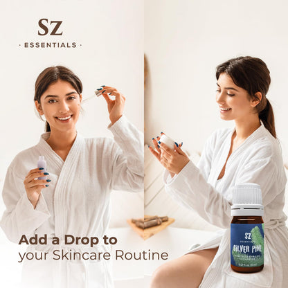 Sz Essentials Silver Pine Essential Oil - 100% Pure Pinus Sylvestris (5ml) | Therapeutic Grade & Vegan